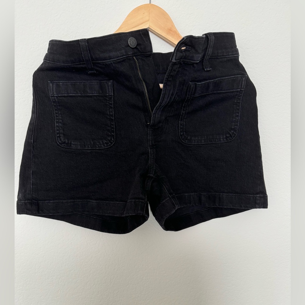 Madewell, denim Emmett short in sendhurst wash: patch pocket edition, size 27